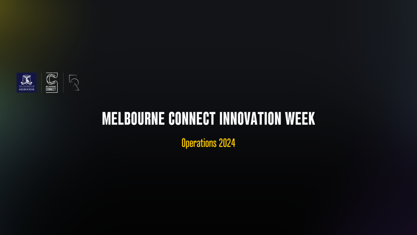 MELBOURNE CONNECT INNOVATION WEEK OPS 2024